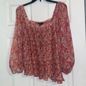 Dear John Sheer Pleated top